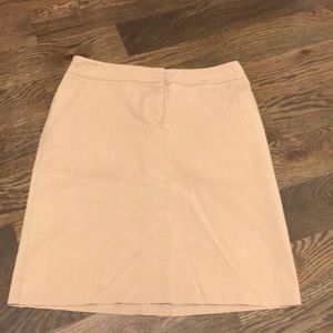 Khaki pencil skirt